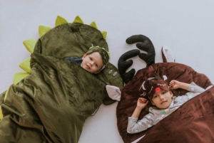 Kidspace Śpiworek do spania Sleepover Dinozaur M